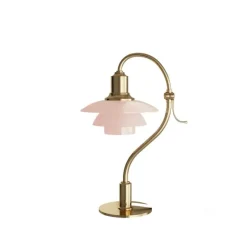 PH 2/2 the Question Mark bordslampa pale rose/brass