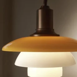 PH 3/2 vägglampa Centenary Edition amber/opal white