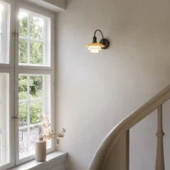 PH 3/2 vägglampa utan sladd och brytare Centenary Edition amber/opal white