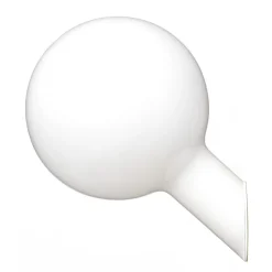 Pin vägglampamatt opalglas