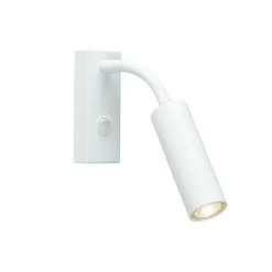 Pipeline flex vägglampa mattvit
