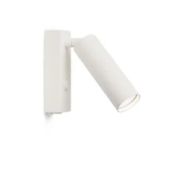 Pipeline vägglampa mattvit