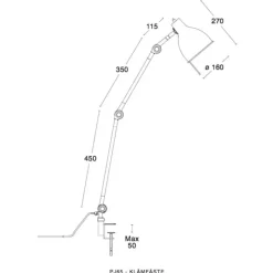 PJ65 bordslampa mattsvart
