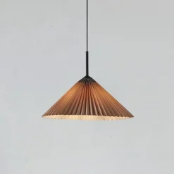 Plisado 50cm taklampa grå