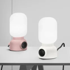 Plug lamp bordslampa vit