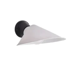 Plume badrum vägglampa svart/porslin