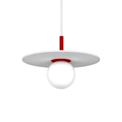 Pluto Small taklampa Strawberry Red