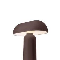 Porta portabel bordslampa brun
