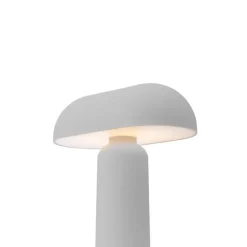 Porta portabel bordslampa grå