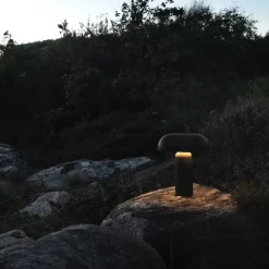 Porta portabel bordslampa svart