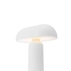 Porta portabel bordslampa vit