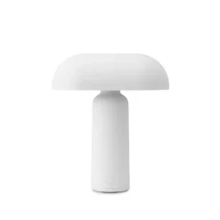 Porta portabel bordslampa vit
