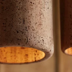 Porto M taklampa svartstruktur/kork