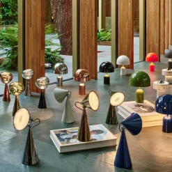 Pose portabel bordslampa indigo