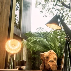 Pose portabel bordslampa silver