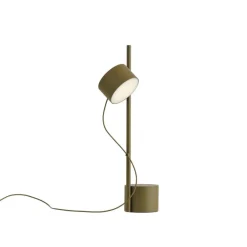 Post bordslampa brungrön