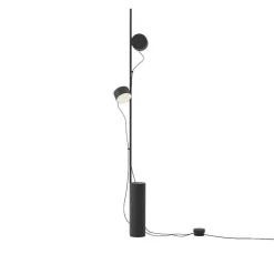Post golvlampa svart