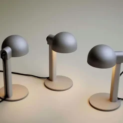 Posto bordslampa silver grey