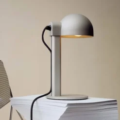 Posto bordslampa silver grey