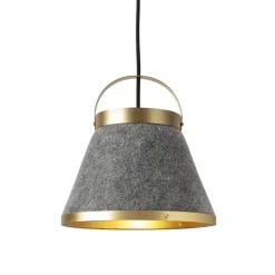 Precious taklampa borstad mässing,/ull