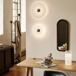 Press Surface mini plafond/vägglampa frostad IP55