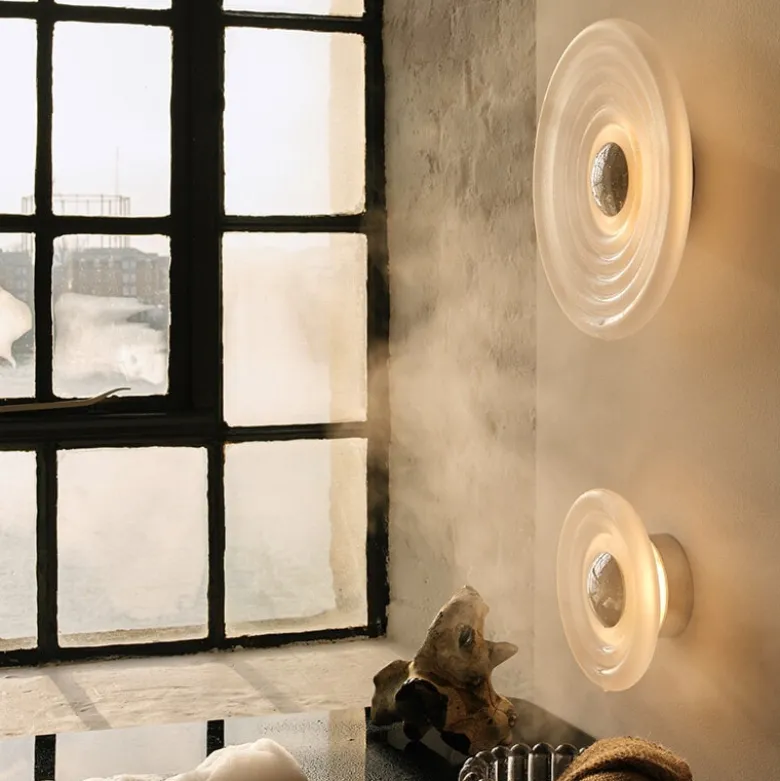 Press Surface mini plafond/vägglampa frostad IP55