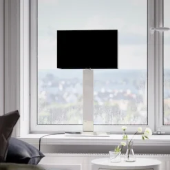 Prime bordlampa H47cm Krom/svart skärm
