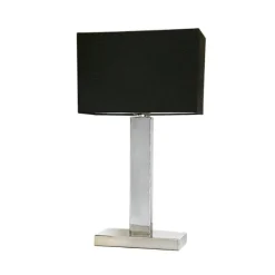 Prime bordlampa H47cm Krom/svart skärm