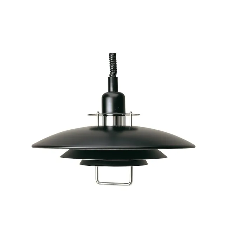 Primus II Ø43 taklampa med hiss svart/krom