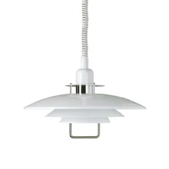 Primus II Ø43 taklampa med hiss vit/krom