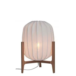 Prisma bordslampa ek/vit