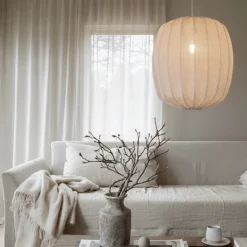 Prisma 45 linen taklampa Natur