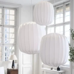 Prisma 25 linen taklampa Vit