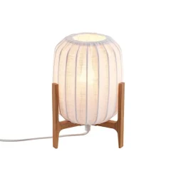 Prisma Mini bordslampa ek/vit