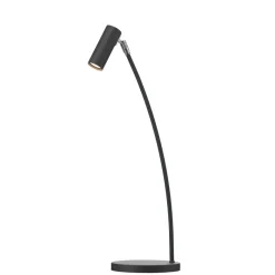 Puck bordslampa svart strukturlack