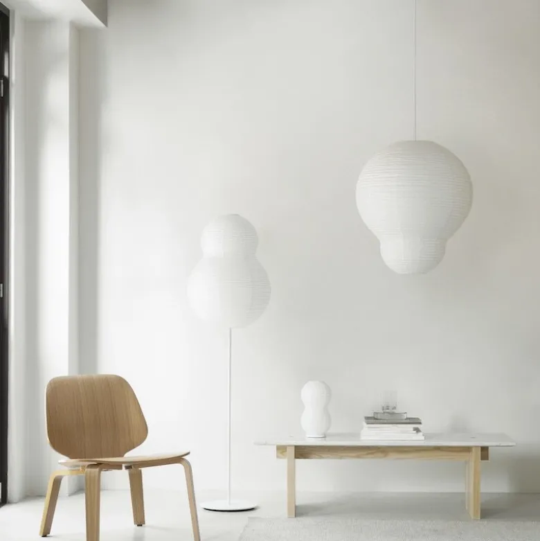 Puff Bubble golvlampa vit