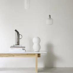 Puff Twist bordslampa vit