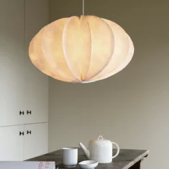 Pumpkin taklampa vit