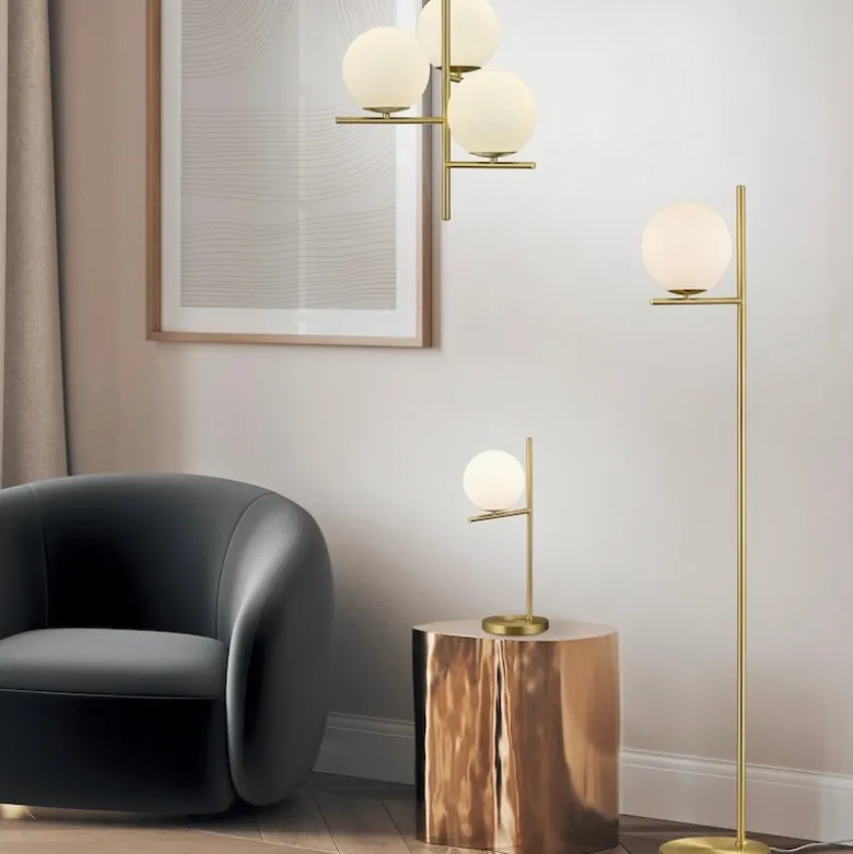 Pure golvlampa mässing