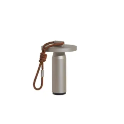Quasar portabel bordslampa grå