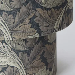 Qvist Modern Round 32 cm Bordslampa William Morris Acanthus Grey