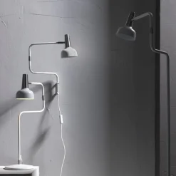 Ray bordslampa vit/nickel