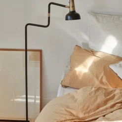 Ray Golvlampa svart/mässing