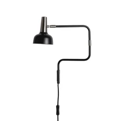 Ray vägglampa svart/nickel