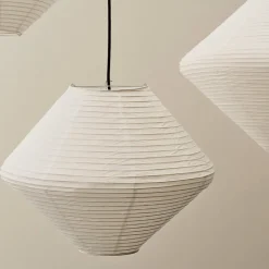Rice paper shade Diamond lampskärm Ø50 vit