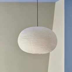 Rice Paper shade Ellipse lampskärm vit