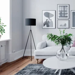Rina golvlampa svart