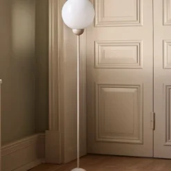 Ripley golvlampa beige/vit