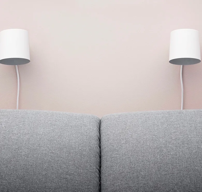 Rise Vägglampa gul