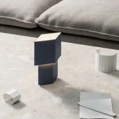 Romb Mini Rechargeable table lamp Blue stone